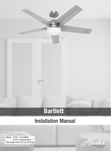 Manual Hunter 51335 Bartlett Ceiling Fan