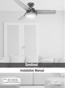 Manual Hunter 50394 Sentinel Ceiling Fan