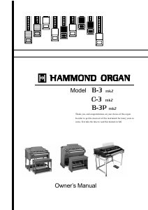 Manual Hammond B-3mk2 Organ
