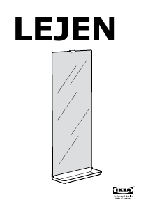 Brugsanvisning IKEA LEJEN Spejl