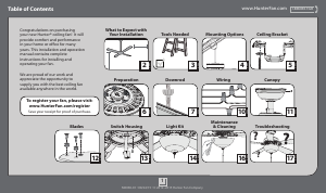 Manual Hunter 53122 Beachcomber Ceiling Fan