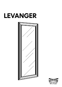 사용 설명서 이케아 LEVANGER (50x140) 거울