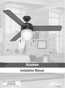 Manual Hunter 59403 Acumen Ceiling Fan