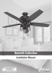 Manual Hunter 54189 Bennett Ceiling Fan