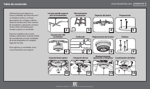 Manual de uso Hunter 51022 Conroy Ventilador de techo