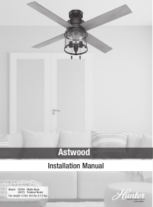 Manual Hunter 50270 Astwood Ceiling Fan