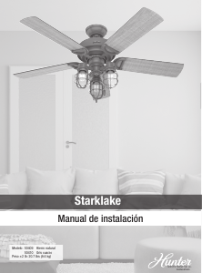 Manual de uso Hunter 50409 Starklake Ventilador de techo