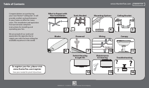 Manual Hunter 59362 Cedar Ceiling Fan