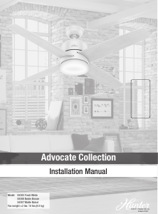 Manual Hunter 59365 Advocate Ceiling Fan