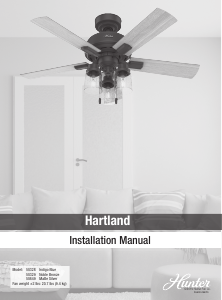 Manual Hunter 50328 Hartland Ceiling Fan