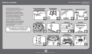 Manual de uso Hunter 53125 Bridgeport Ventilador de techo