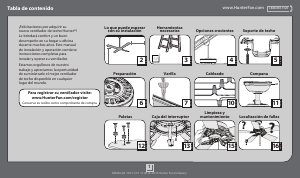 Manual de uso Hunter 53322 Newsome Ventilador de techo