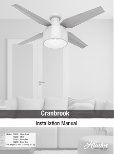 Manual Hunter 59259 Cranbrook Ceiling Fan