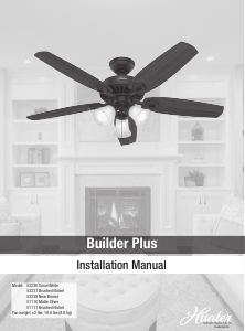 Manual Hunter 53236 Builder Plus Ceiling Fan