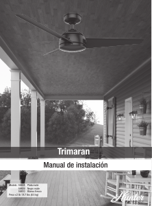 Manual de uso Hunter 59608 Trimaran Ventilador de techo