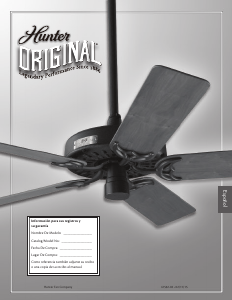 Manual de uso Hunter 23845 Outdoor Ventilador de techo