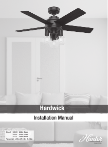 Manual Hunter 50593 Hardwick Ceiling Fan