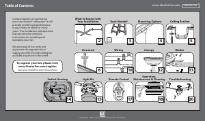 Manual Hunter 59456 Sentinel Ceiling Fan