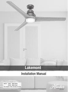 Manual Hunter 53997 Lakemont Ceiling Fan