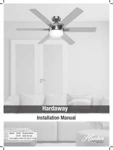 Manual Hunter 50707 Hardaway Ceiling Fan