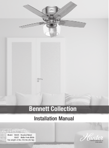 Manual Hunter 50420 Bennett Ceiling Fan