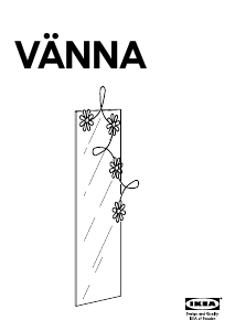 Kasutusjuhend IKEA VANNA (flowershaped) Peegel