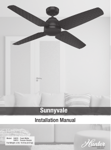 Manual Hunter 59619 Sunnyvale Ceiling Fan