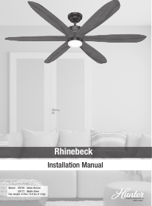 Manual Hunter 50769 Rhinebeck Ceiling Fan