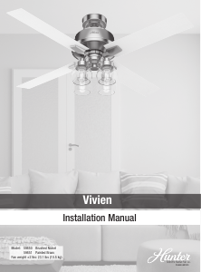 Manual Hunter 59650 Vivien Ceiling Fan