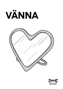 Handleiding IKEA VANNA (heartshaped) Spiegel