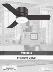 Manual Hunter 59453 Minimus Ceiling Fan