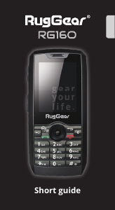 Manual RugGear RG160 Telefone celular