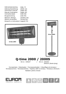 Brugsanvisning Eurom Q-time 2000S Terrassevarmer