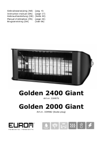 Handleiding Eurom Golden 2400 Giant Terrasverwarmer