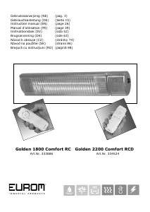 Mode d’emploi Eurom Golden 2200 Comfort RCD Radiateur de terrasse