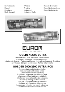 Návod Eurom Golden 2500 Ultra RCD Terasový ohrievač