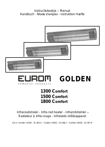 Handleiding Eurom Golden 1300 Comfort Terrasverwarmer