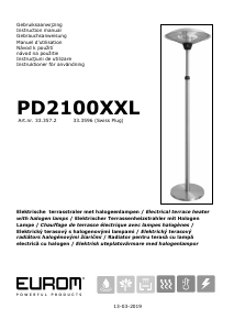 Bruksanvisning Eurom PD2100XXL Terrassvärmare