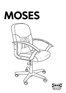 Bedienungsanleitung IKEA MOSES Bürostuhl