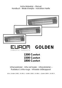 Brugsanvisning Eurom Golden 1800 Comfort Terrassevarmer