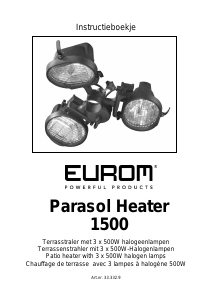 Handleiding Eurom Parasol-heater 1500 Terrasverwarmer
