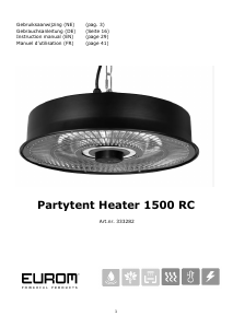 Manual Eurom Partytent-heater 1500 RC Patio Heater