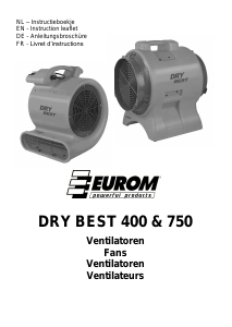 Manual Eurom DryBest Fan 750 Dehumidifier