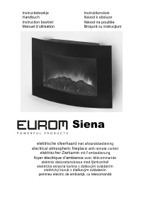 Návod Eurom Siena Elektrický krb