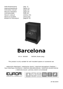 Návod Eurom Barcelona Elektrický krb