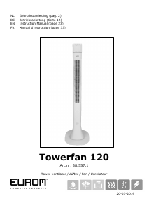 Manual Eurom Towerfan 120 Fan