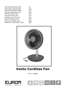 Mode d’emploi Eurom Vento Cordless Ventilateur