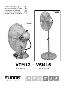 Manual Eurom VTM12 Fan