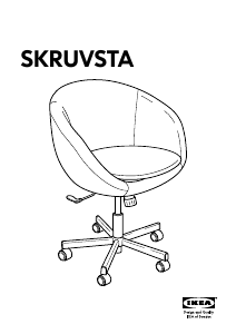 Bruksanvisning IKEA SKRUVSTA Kontorstol