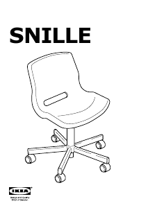 Brugsanvisning IKEA SNILLE Kontorstol